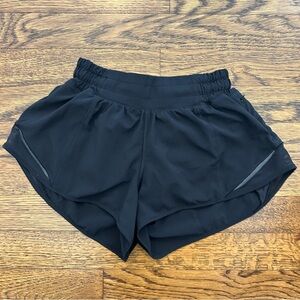 Black Lululemon hottie hot shorts